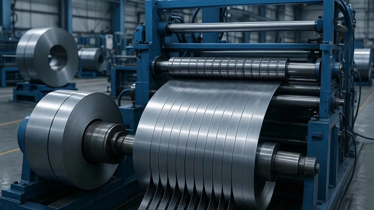 طراح و سازنده خط رول به رول نواری جهت برش ورق سالیان ماشین طبرستان